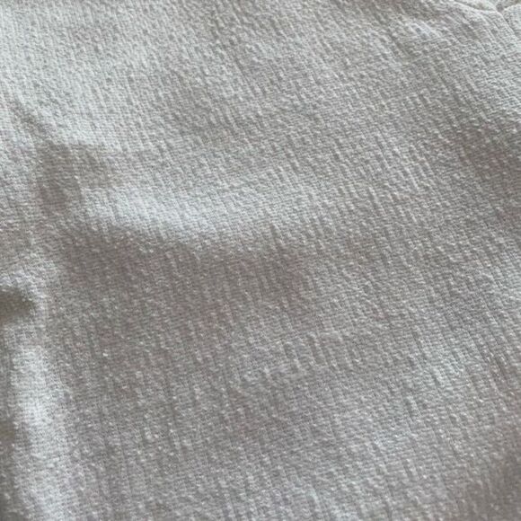 Madewell Small White Cropped Top Long Sleeve Shirt Tie Front S - Picture 10 of 10